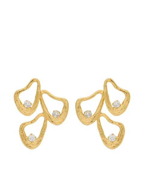 textured embellished earrings by LYNYER