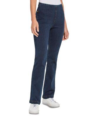 Baby Bootcut Jeans in Black by LYSSE