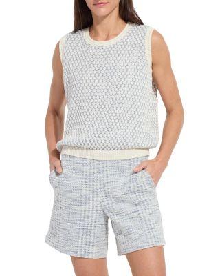 Claire Textured Mesh Sweater Shell by LYSSE
