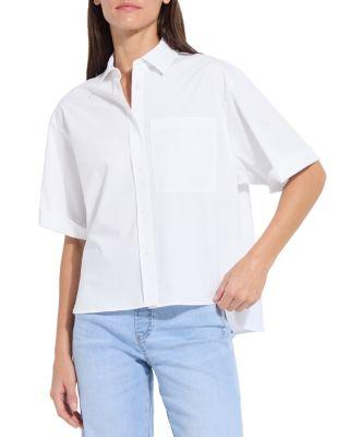 Corinna Oversized Cropped Shirt by LYSSE