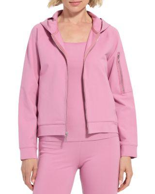 Cotton Zip Up Hoodie Sweatshirt by LYSSE