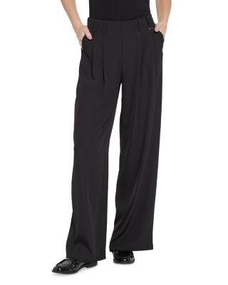 Darcy Pleated Wide Leg Trousers by LYSSE