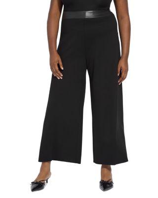 Denver High Waist Wide Leg Pont&eacute; Pants by LYSSE