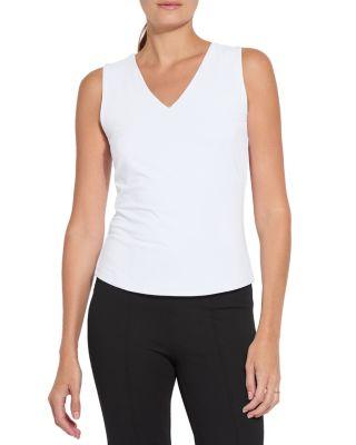 Essential V Neck Shell by LYSSE