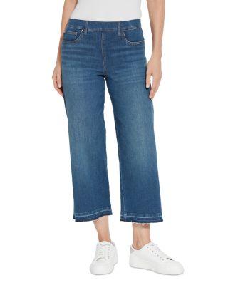 Frances High Rise Cropped Wide Leg Jeans in Authentic Midwash by LYSSE