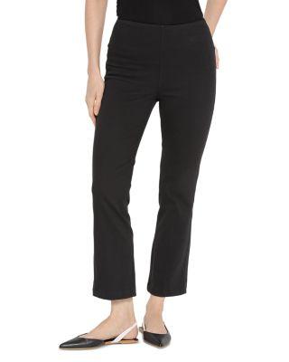 High Rise Ankle Baby Bootcut Jeans in Black by LYSSE