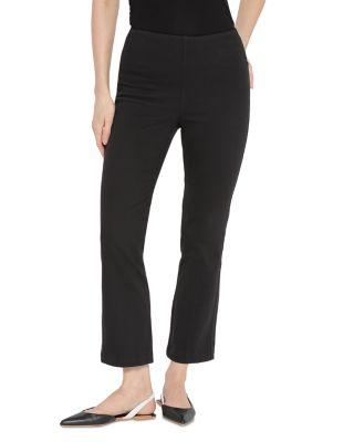 High Rise Ankle Baby Bootcut Jeans in Black by LYSSE