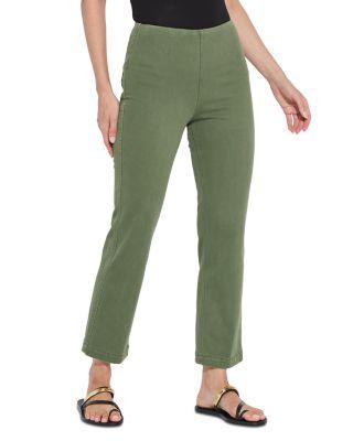 High Rise Ankle Baby Bootcut Jeans in Mid Wash by LYSSE