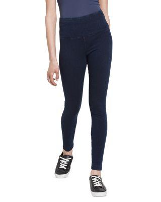 High Waist Denim Leggings by LYSSE