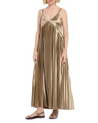 Lauren Pleated Midi Dress by LYSSE