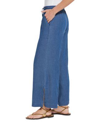 Lilia Drawstring Ankle Wide Leg Pants by LYSSE