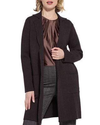 Lina V Neck Sweater Car Coat by LYSSE