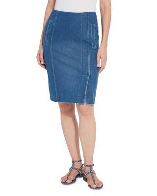 Lyrica Denim Skirt by LYSSE