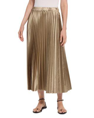Nina Pleated Midi Skirt by LYSSE