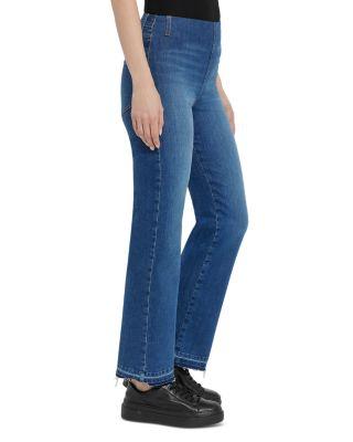 Premium Denim Relaxed High Rise Straight Jeans in Authentic Midwash by LYSSE