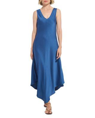 Sakura Bias Cut V Hem Dress by LYSSE