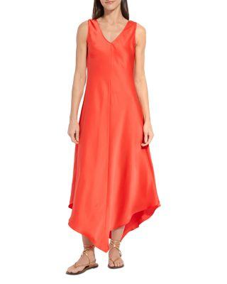 Sakura Bias Cut V Hem Dress by LYSSE