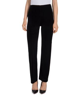 Velvet Straight-Leg Pants by LYSSE