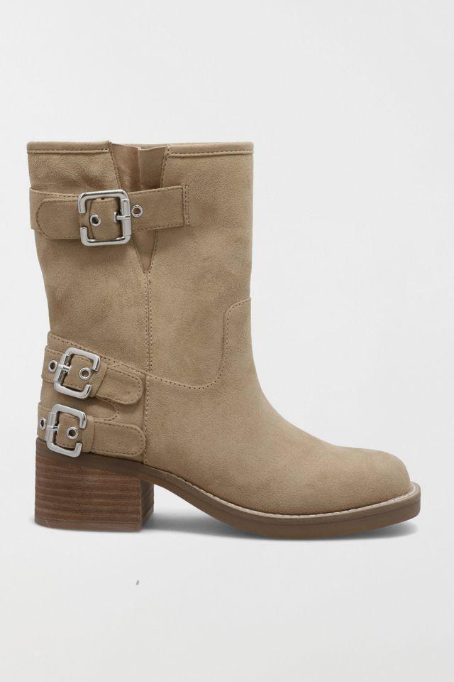 MIA Averie Suede Buckle Moto Boot by M IA SHOES
