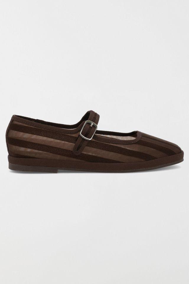 MIA Morocco Striped Mesh Mary Jane Flat by M IA SHOES