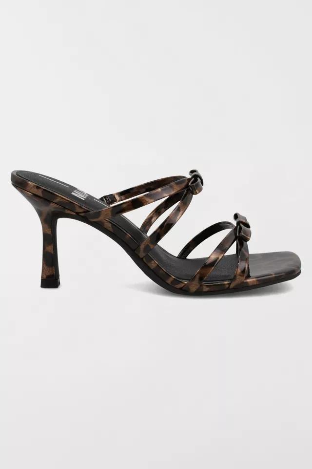 MIA Sonja Leopard Bow Heeled Sandal by M IA SHOES