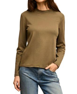 Raquel Long-Sleeve Tee Organic Pima Cotton by M.M.LAFLEUR