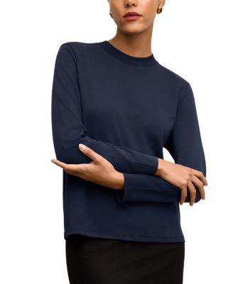 Raquel Long-Sleeve Tee Organic Pima Cotton by M.M.LAFLEUR Raquel Long-Sleeve Tee Organic Pima Cotton by M.M.LAFLEUR