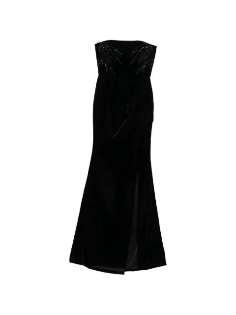 embellishment slit dress by M.MARQUISE