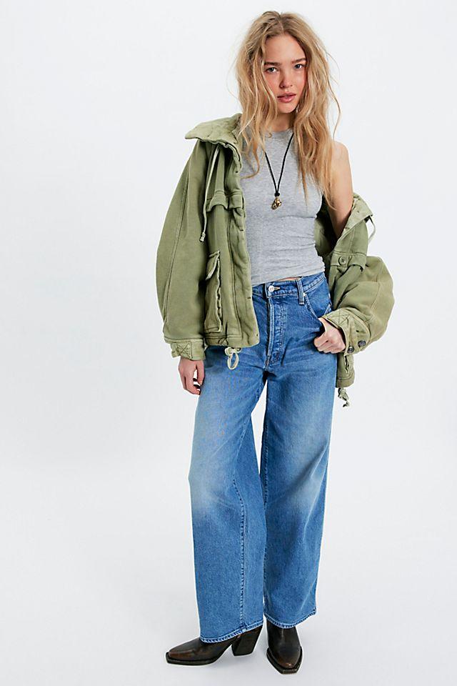 MOTHER The Delinquent Button Nerdy Jeans by M OT HE R | FREE PEOPLE