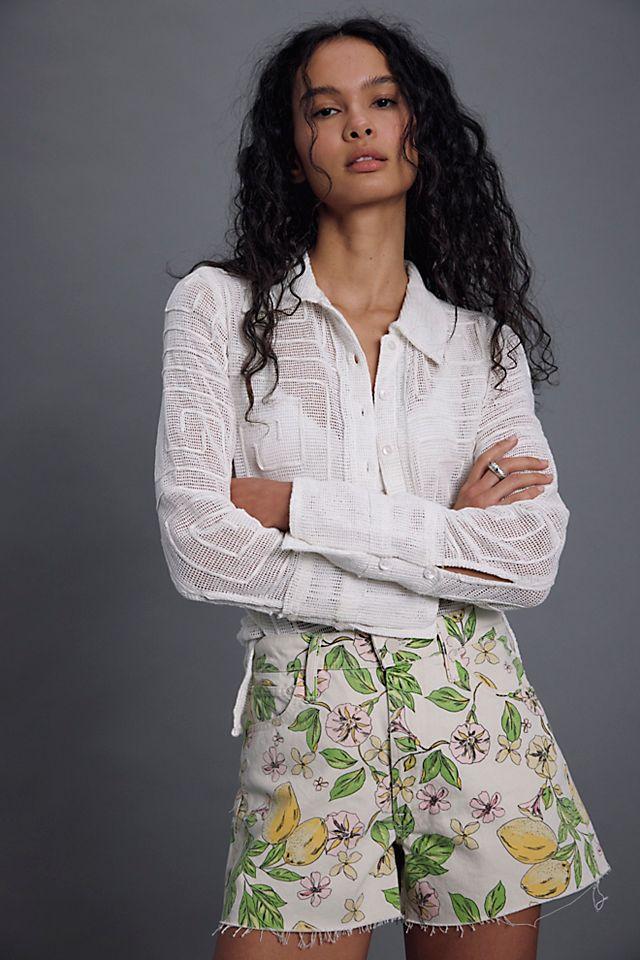 MOTHER The Dodger Printed Shorts by M OT HE R | FREE PEOPLE