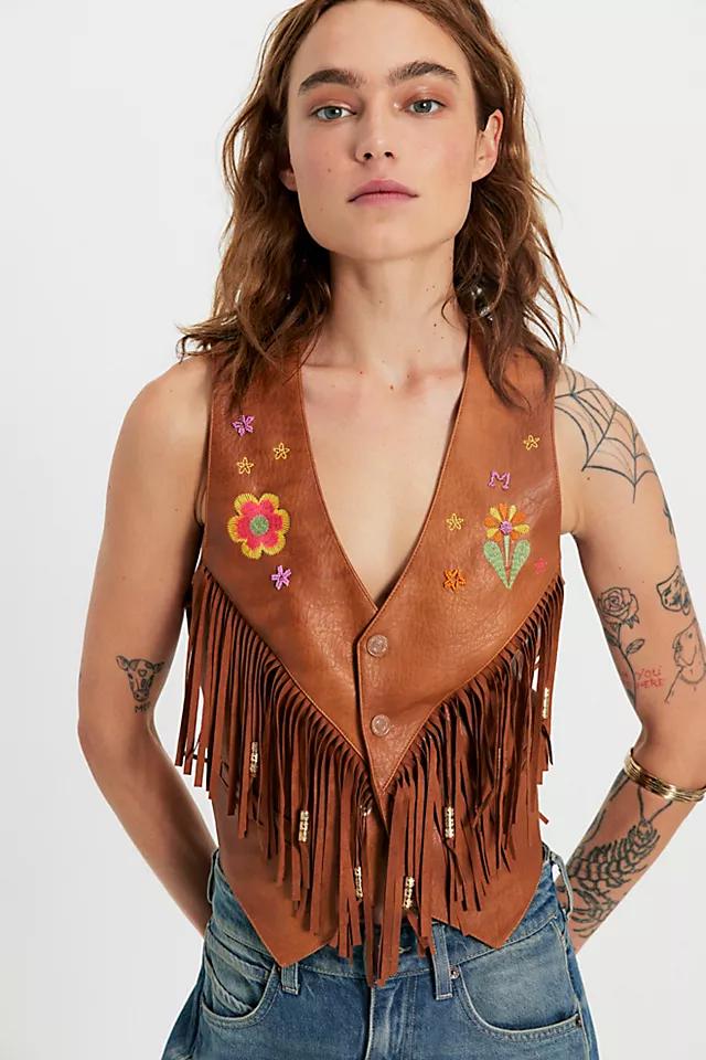 MOTHER The Free Spirit Fringe Vest by M OT HE R | FREE PEOPLE