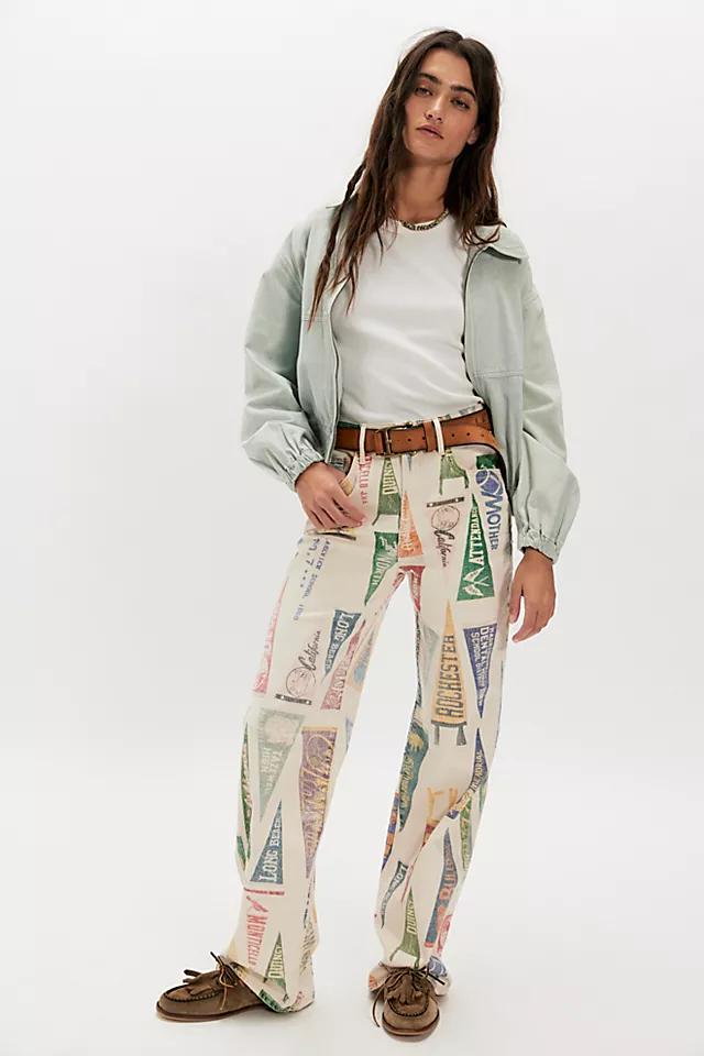 MOTHER The Maven Sneak Printed Jeans by M OT HE R | FREE PEOPLE