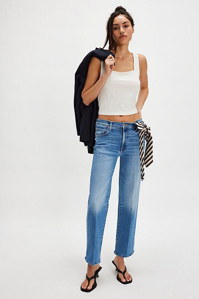 MOTHER The Mid-Rise Rambler Zip Jeans by M OT HE R | FREE PEOPLE