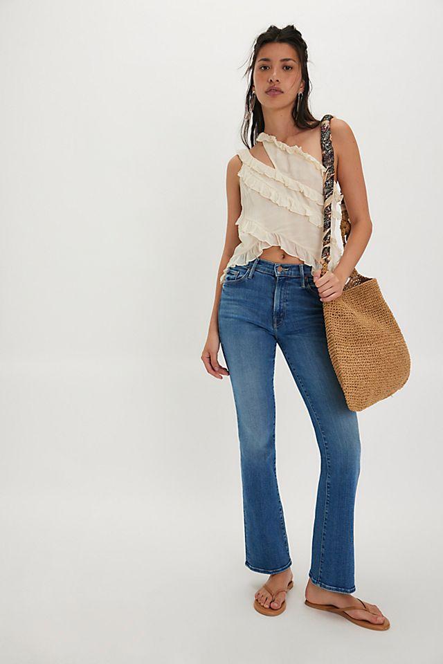 MOTHER The Outsider Skimp Flare Jeans by M OT HE R | FREE PEOPLE
