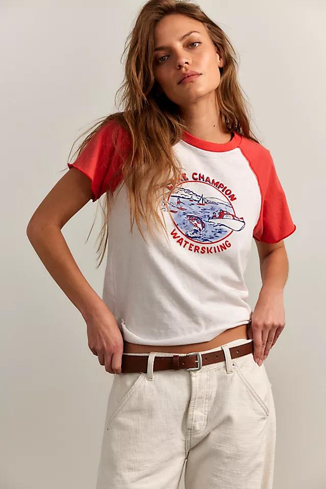 MOTHER The S/S Lake Champion Tee by M OT HE R | FREE PEOPLE