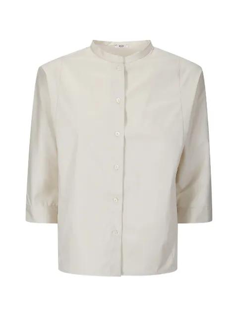 band-collar shirt by M.S.M.