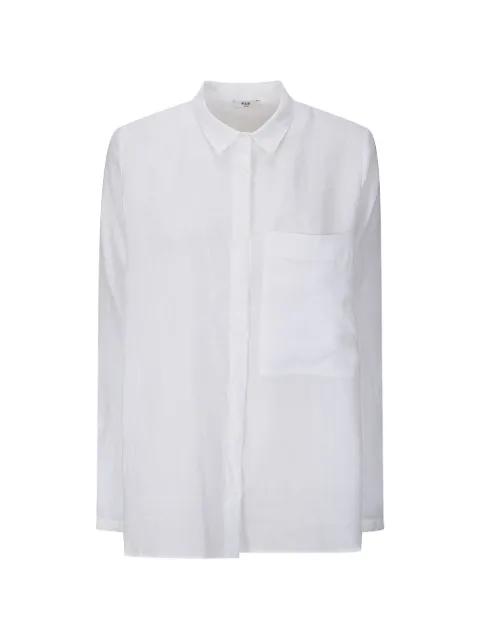 chest-pocket linen shirt by M.S.M.