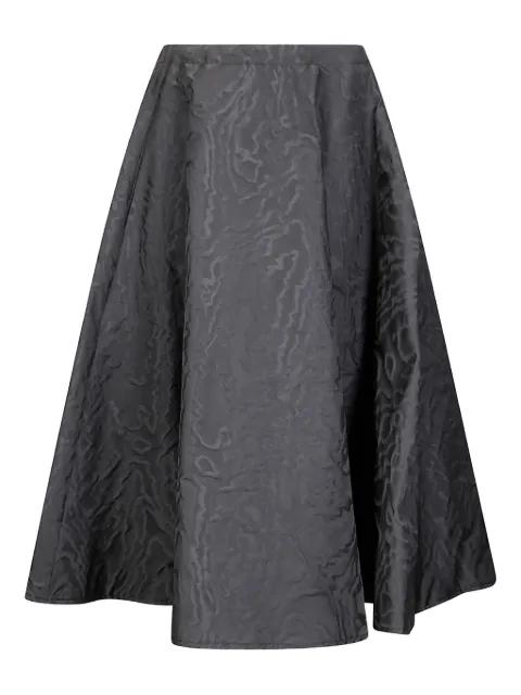 textured-effect midi skirt by M.S.M.