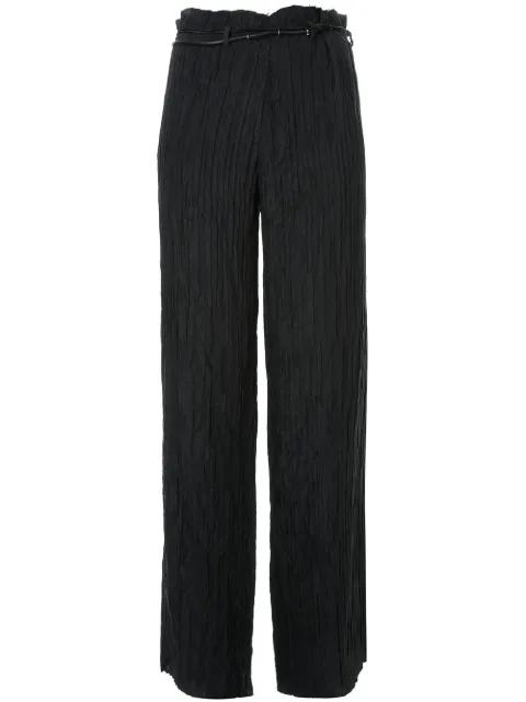 belted wide-leg trousers by MA+