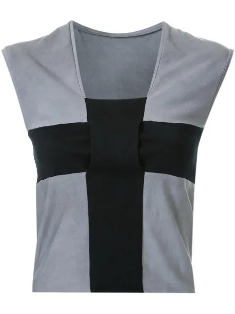 cross detail sleeveless top by MA+