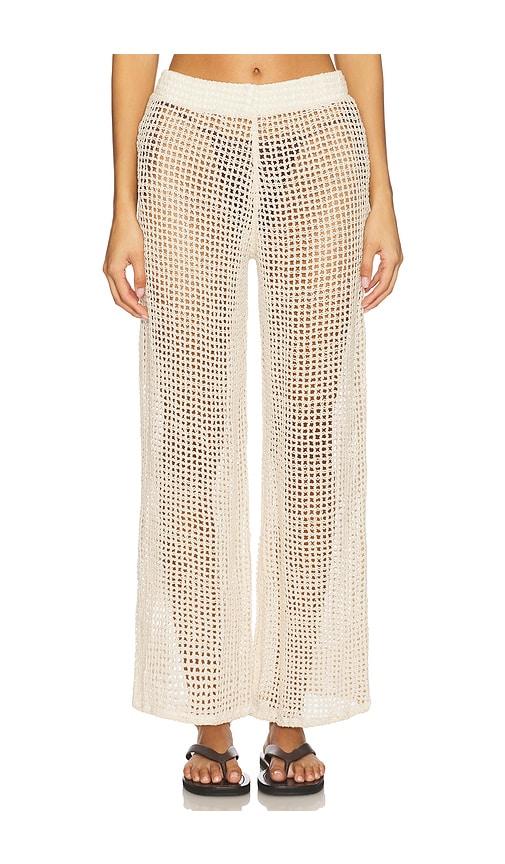 Maaji Coastal Knit Nellie Wide Leg Pants in Ivory by MAAJI