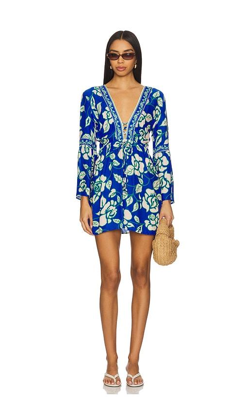 Maaji Cobalt Flora Agnes Mini Dress in Blue by MAAJI