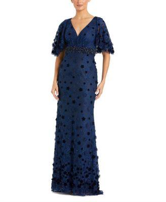 Embellished Floral Gown by MAC DUGGAL