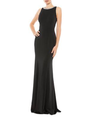 Embellished Neck Trumpet Gown by MAC DUGGAL