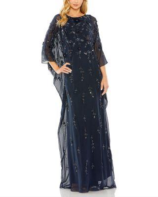Embellished Trapeze Evening Gown by MAC DUGGAL