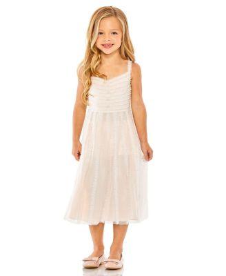 Girls Sleeveless Ruffle Tiered Mini Dress - Little Kid by MAC DUGGAL