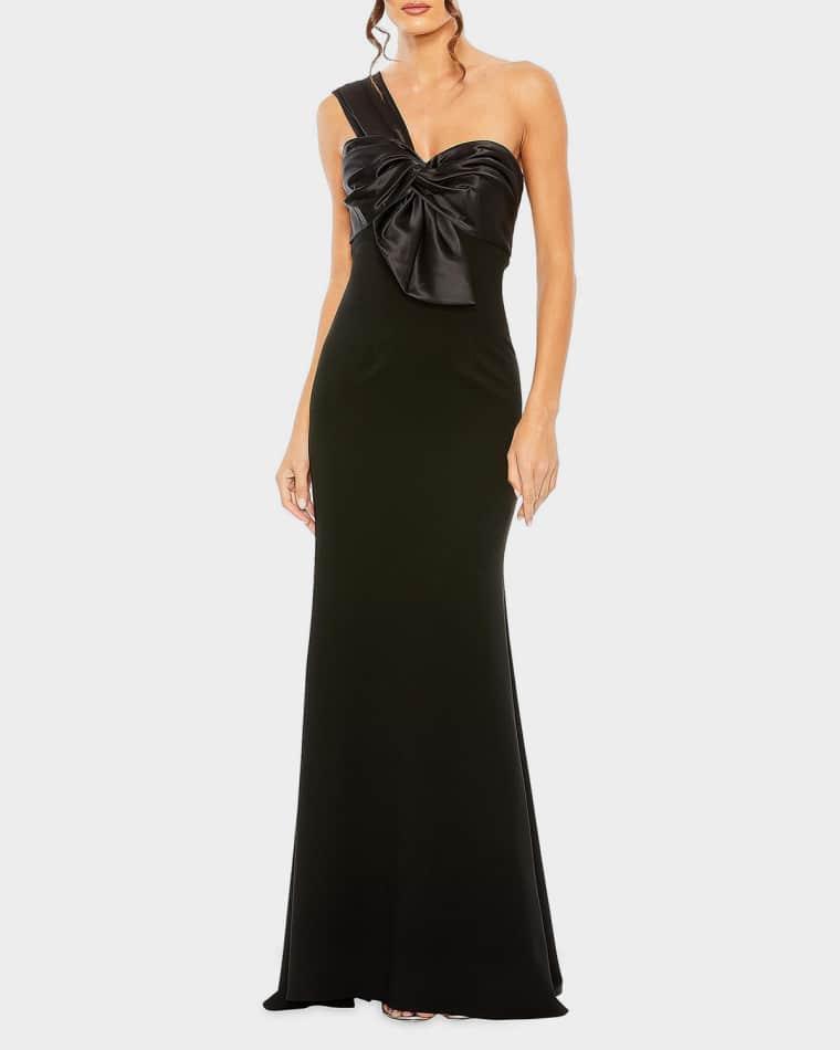 Half-Bow Bodice Trumpet Gown by MAC DUGGAL