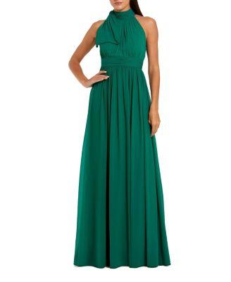 High Neck Chiffon Gown by MAC DUGGAL
