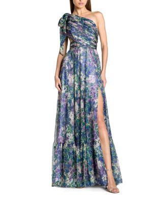 Side Cut Out One Shoulder Gown by MAC DUGGAL