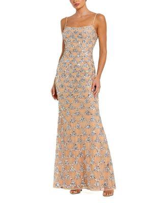 Sleeveless Scoop Neck Rhinestone Embellshed Gown by MAC DUGGAL